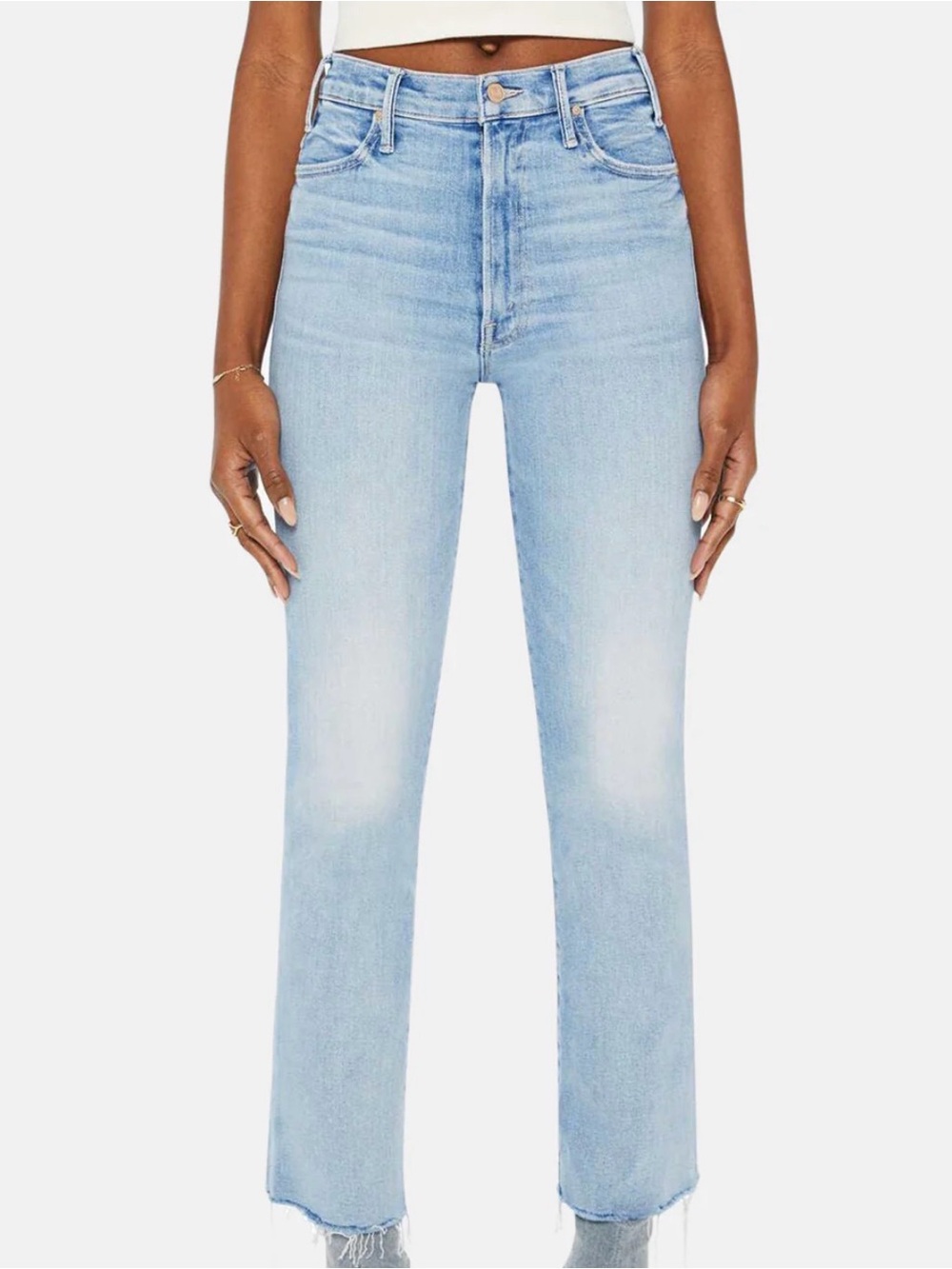 MOTHER Light Blue Flare Jeans